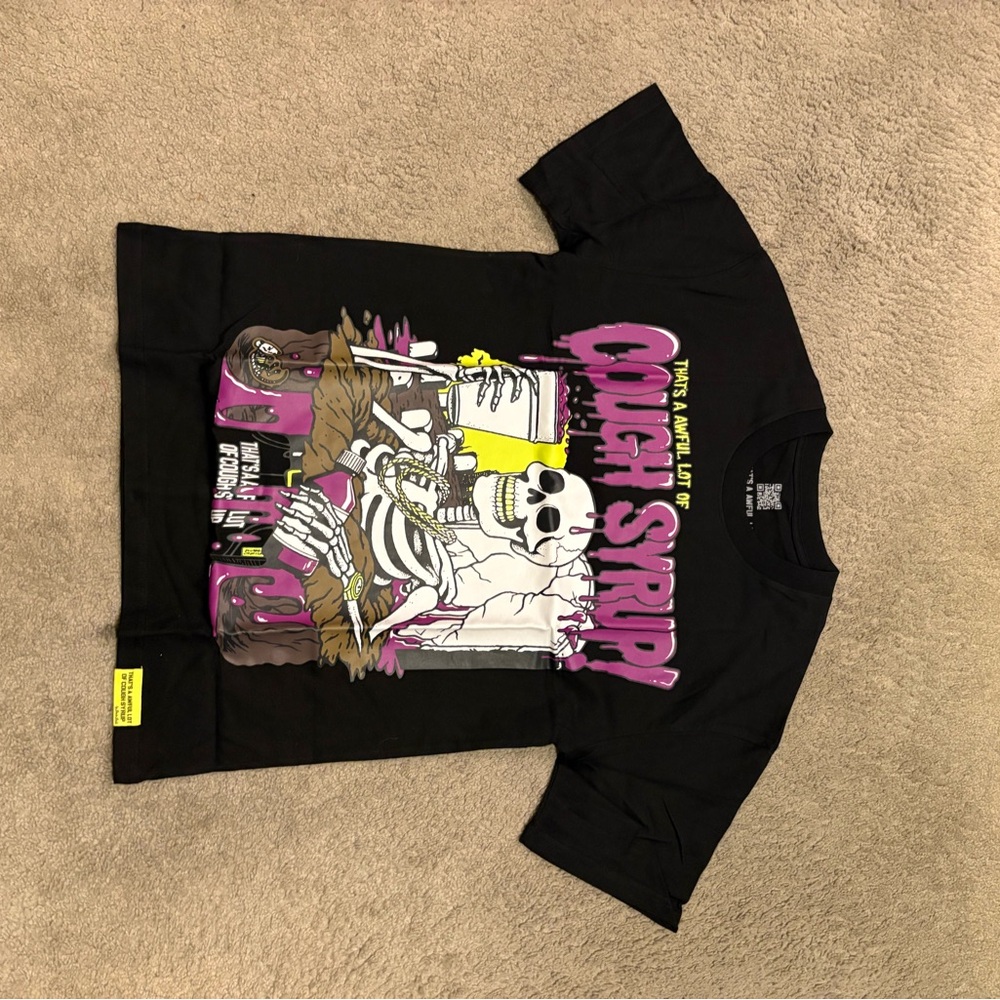 Black Graphic Kids T-Shirt
